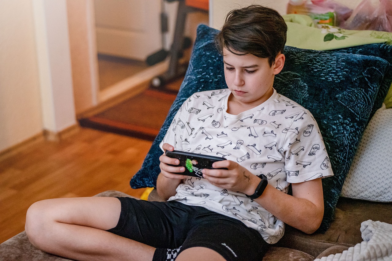 teenager, video game, indoors, sofa, home, boy, internet, technology, mobile, sitting, room, child, house, cellphone, son, communication, playing, game, connection, looking, touchscreen, digital, video game, video game, video game, video game, video game